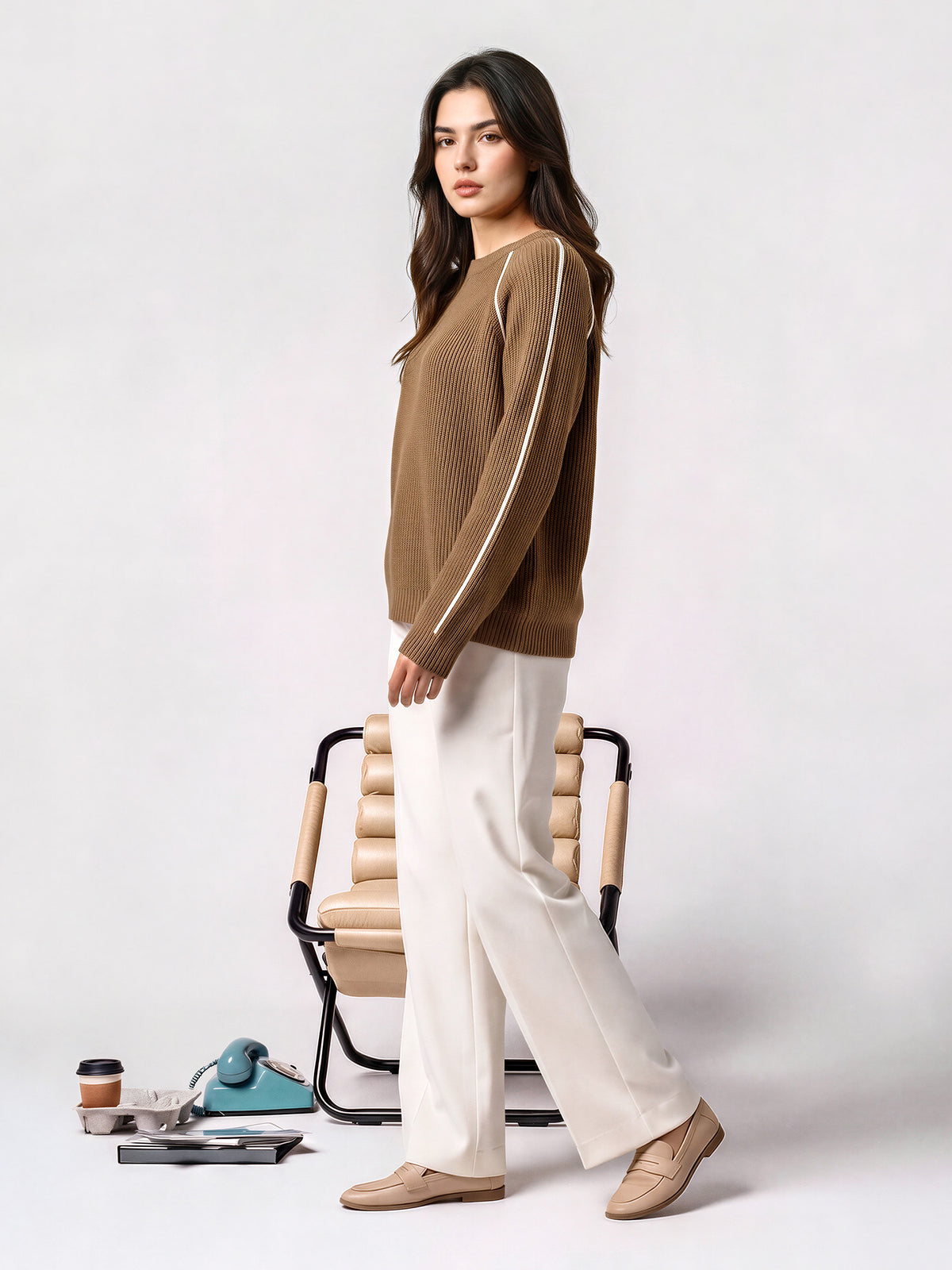 Piped Woolen Sweater