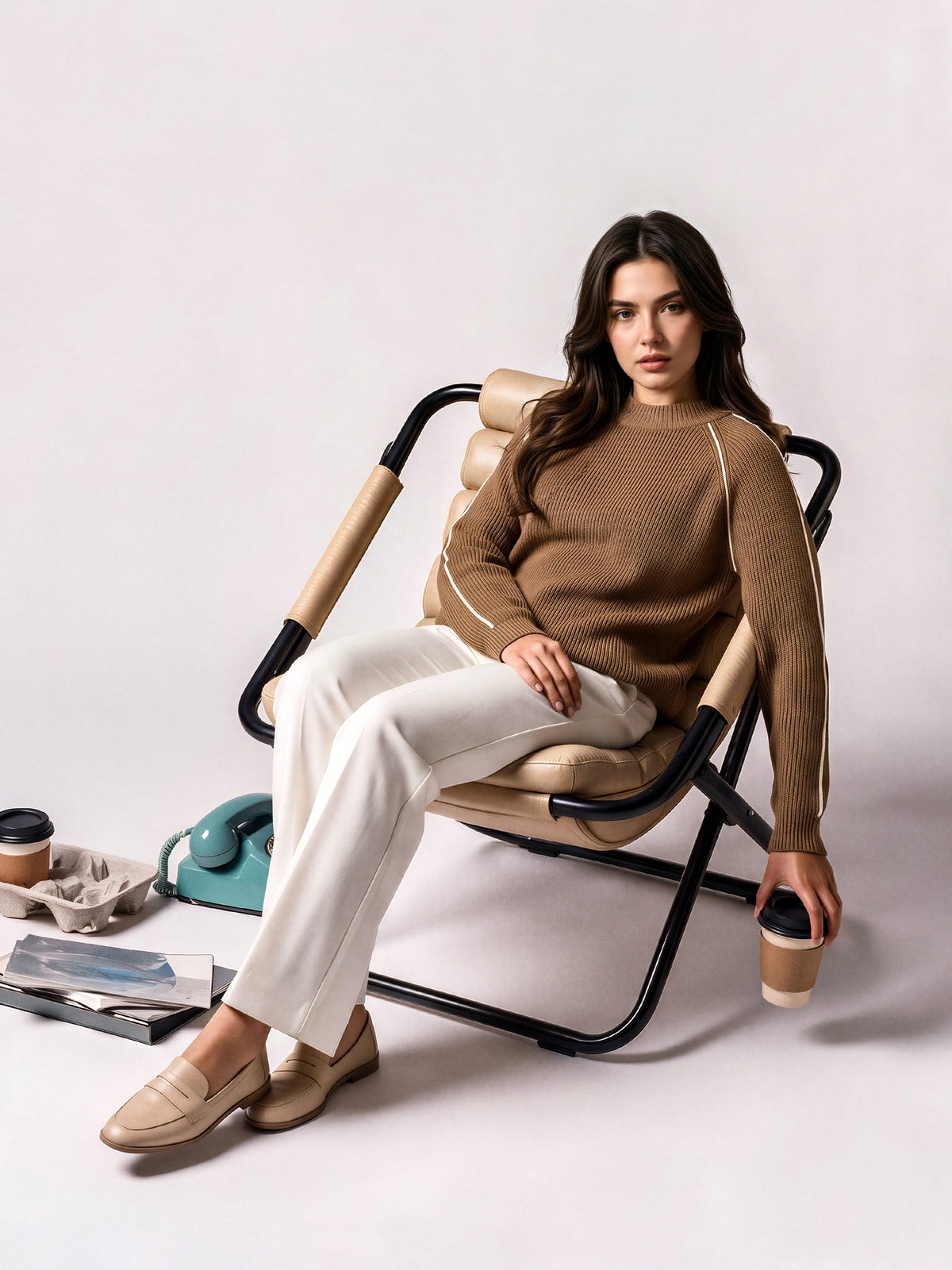 Piped Woolen Sweater