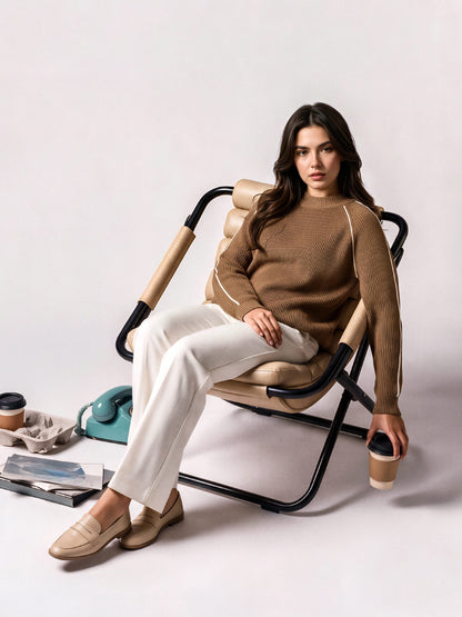 Piped Woolen Sweater