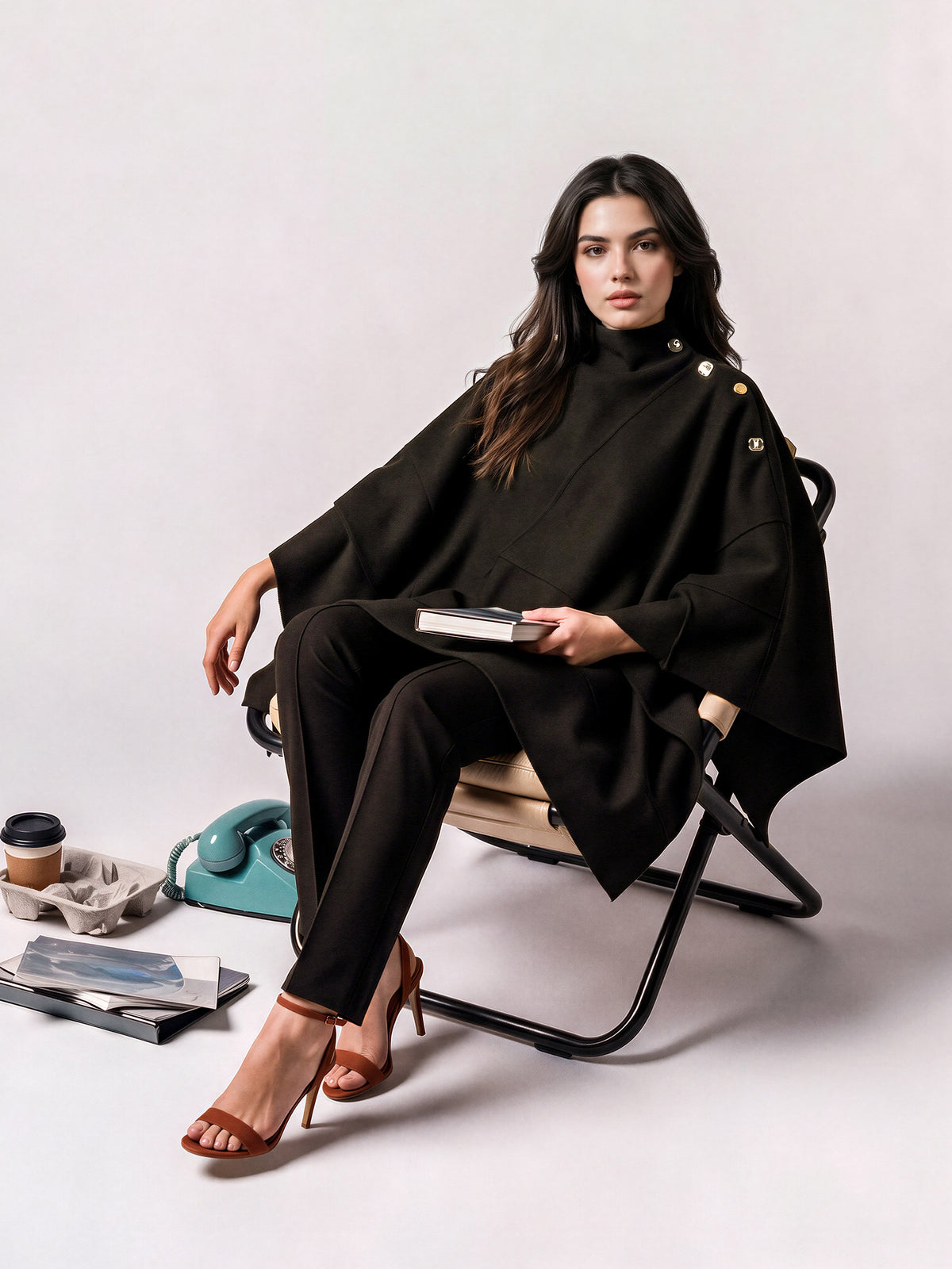 Woolen Blend Cape