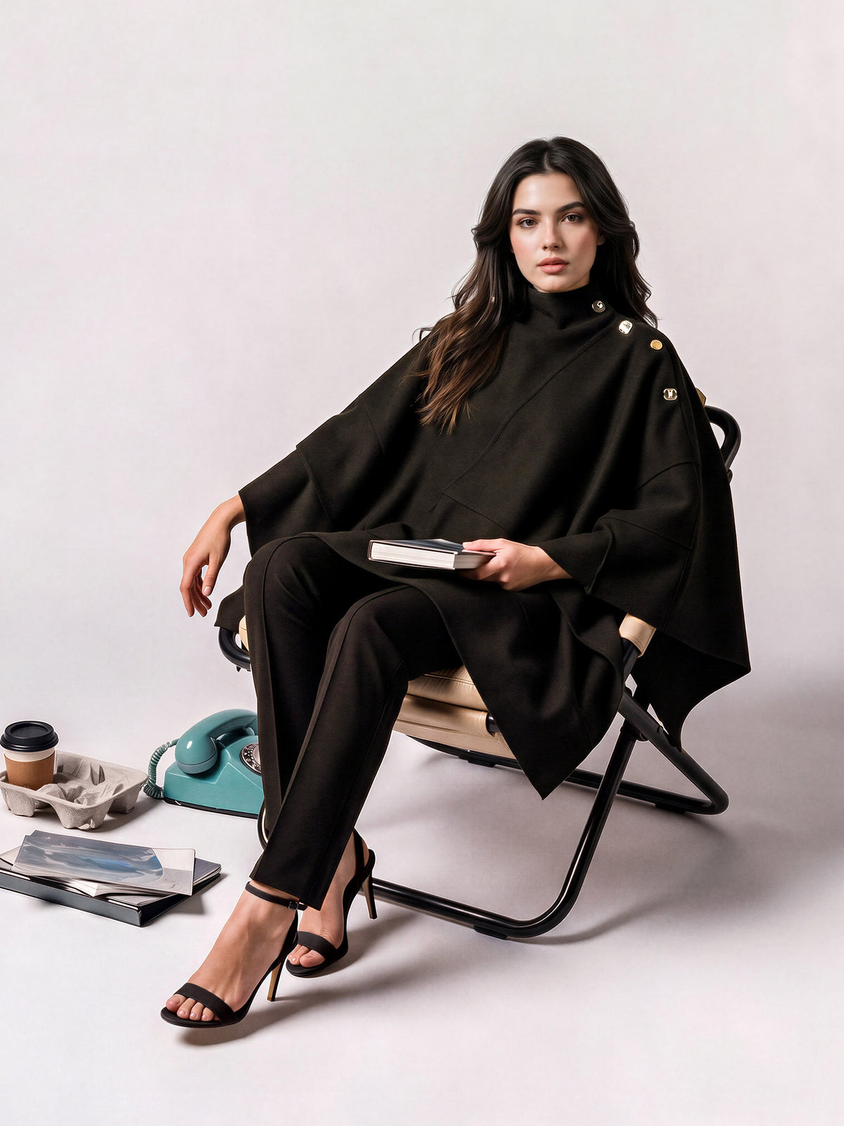 Woolen Blend Cape
