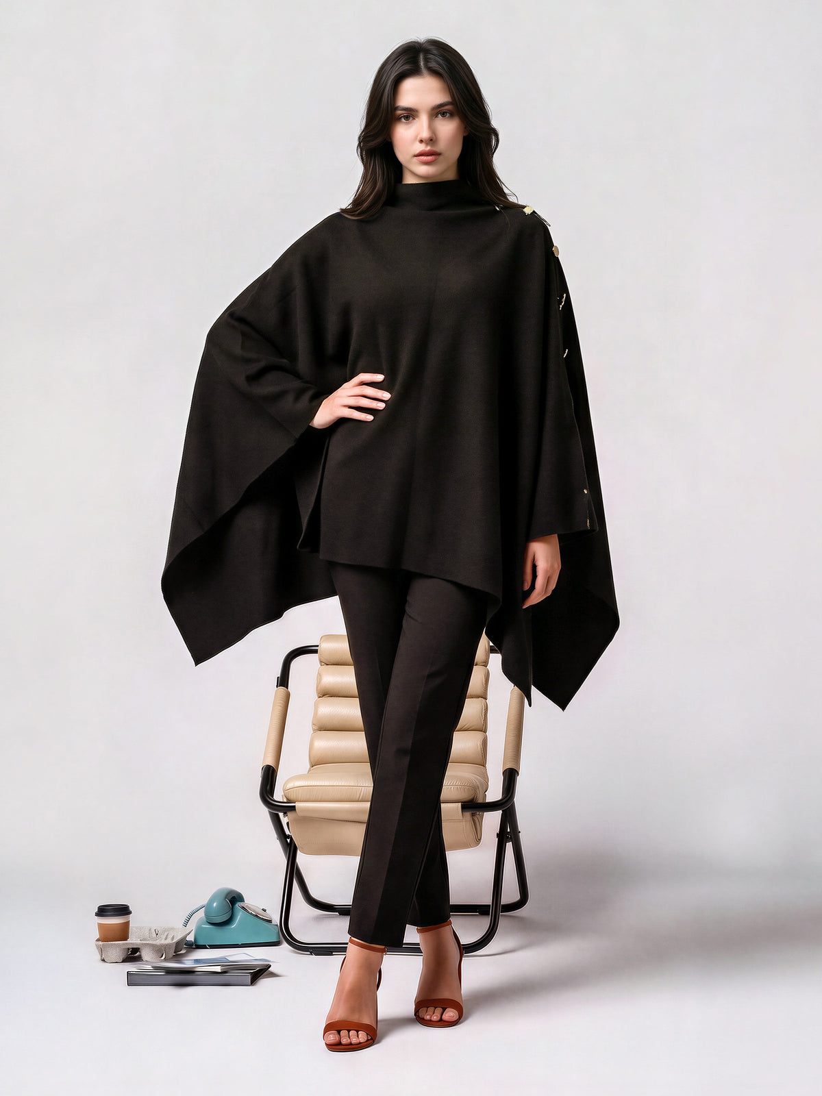 Woolen Blend Cape