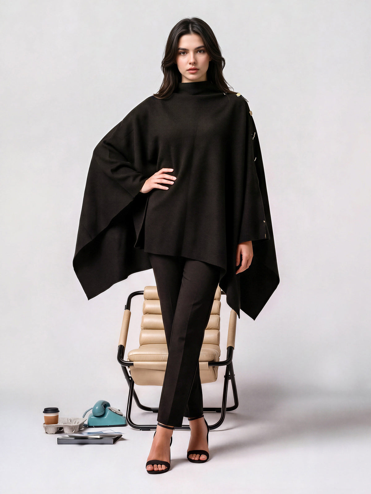 Woolen Blend Cape