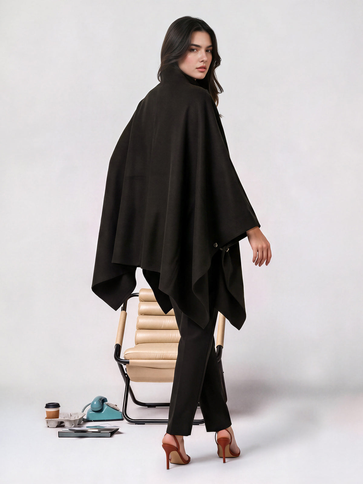 Woolen Blend Cape