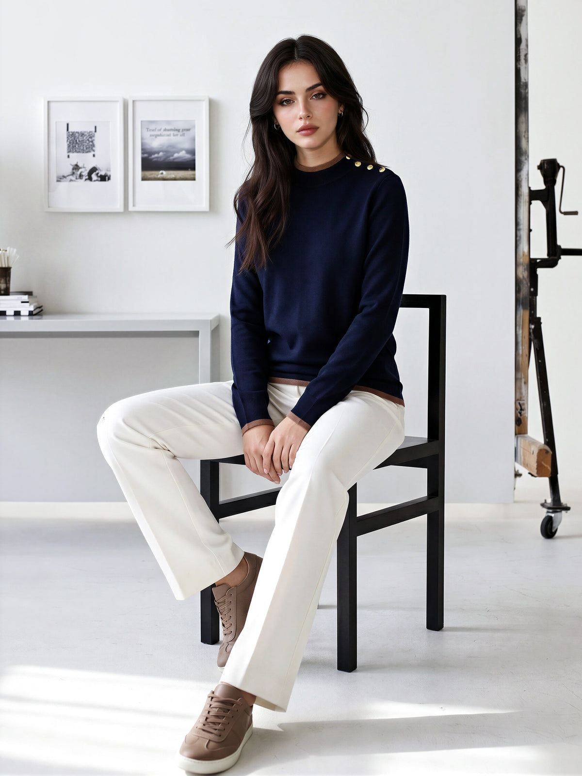 Mock-Neck Sweater