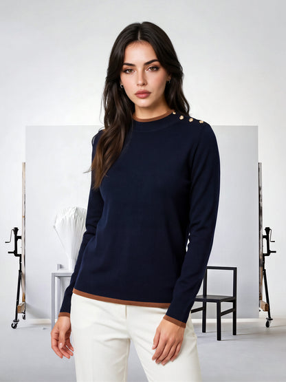 Mock-Neck Sweater