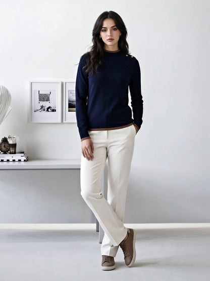 Mock-Neck Sweater