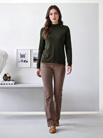 Mock-Neck Sweater