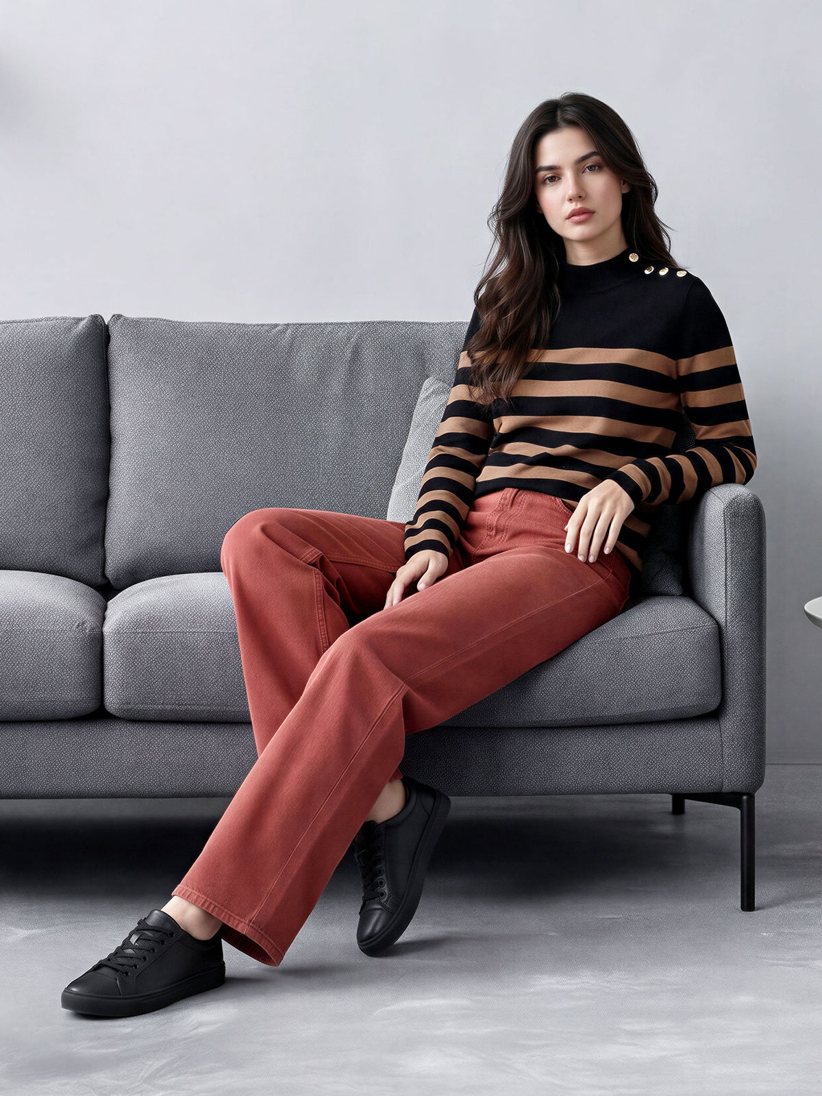 Striped Woolen Sweater