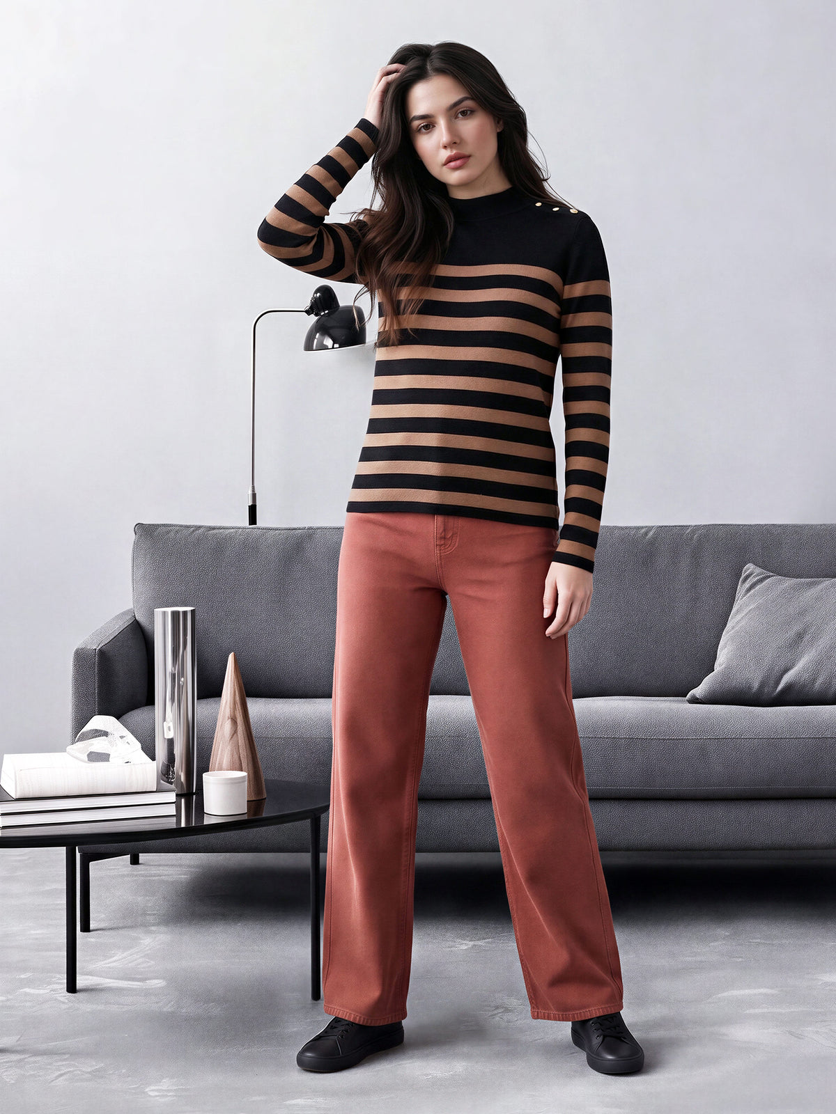 Striped Woolen Sweater