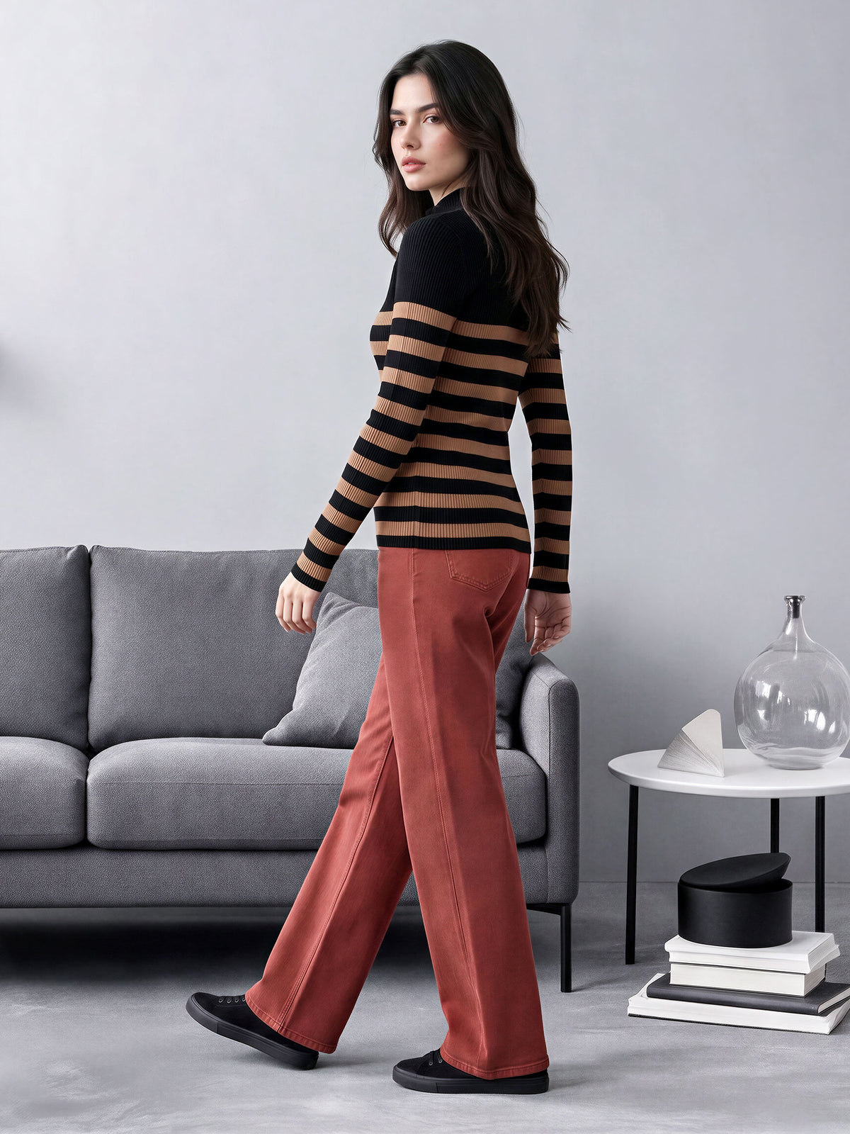 Striped Woolen Sweater