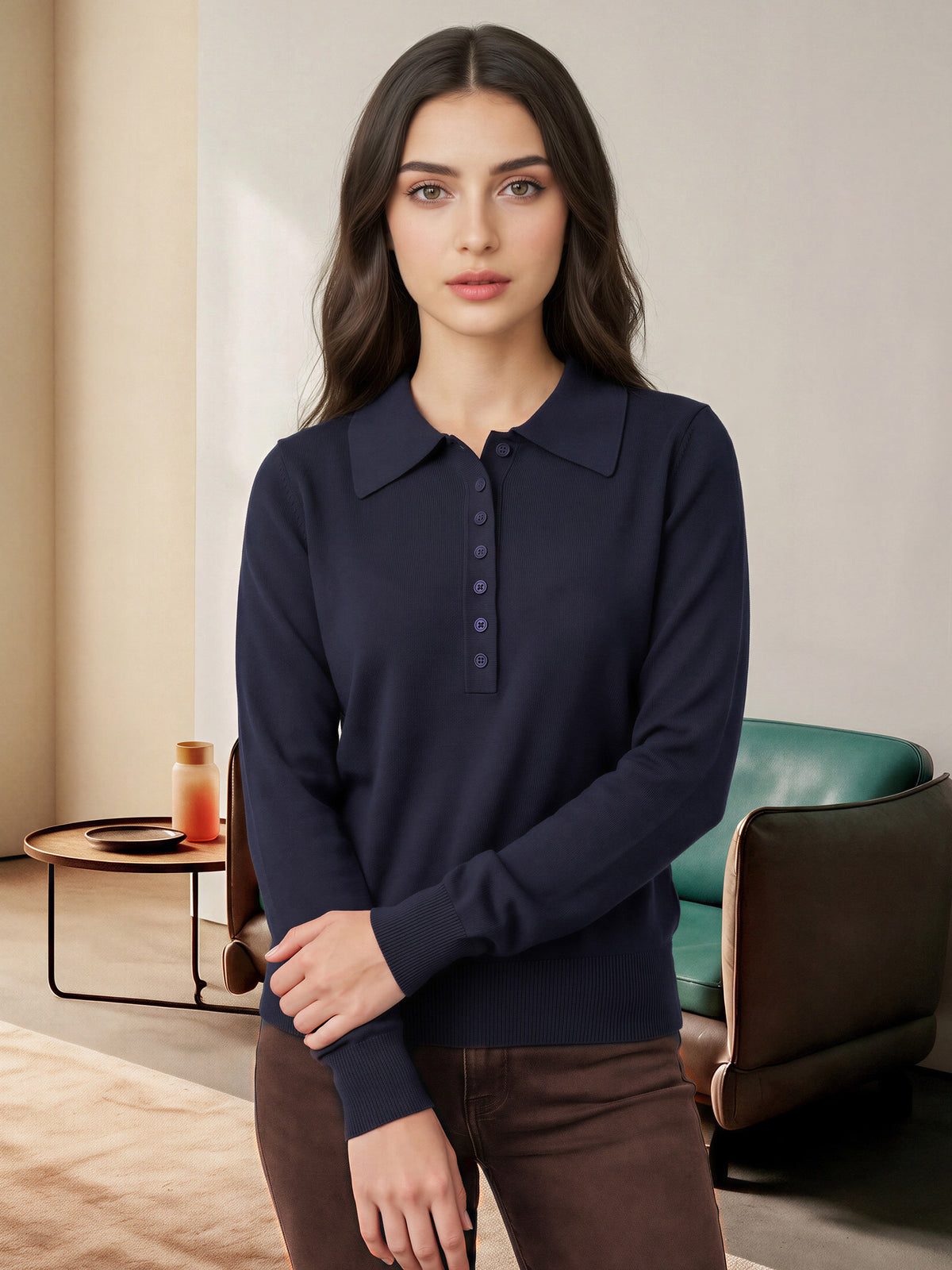 Classic Polo Sweater