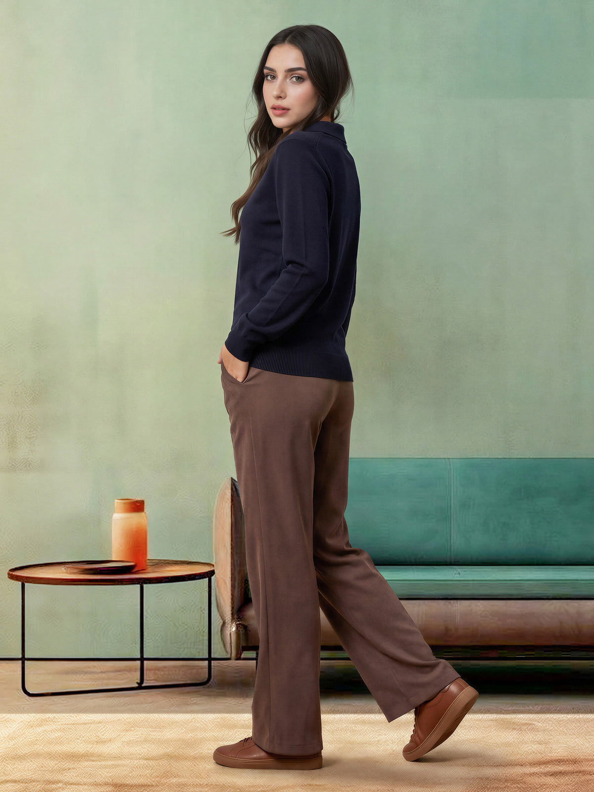 Classic Polo Sweater