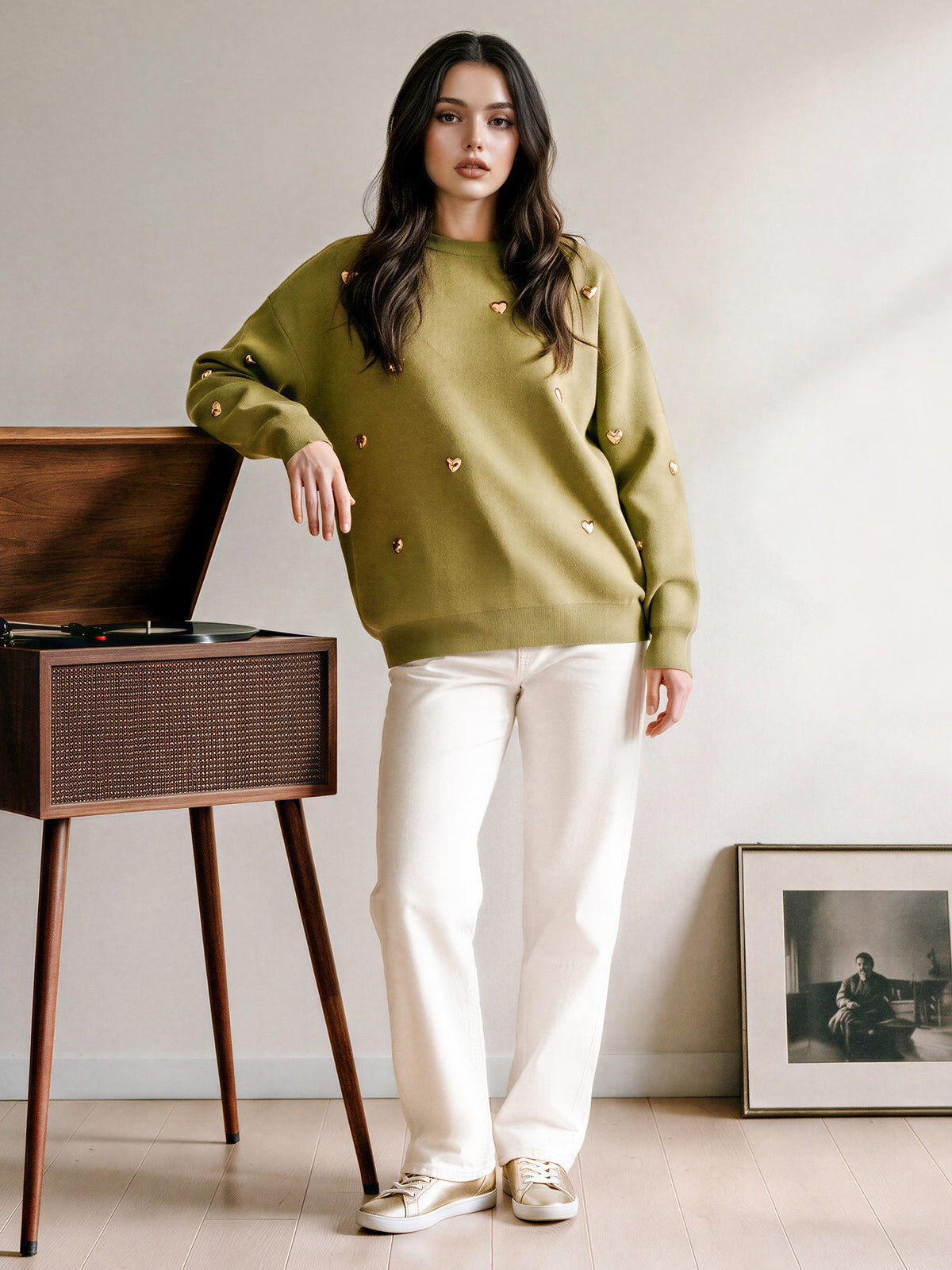 Heart Charm Sweater