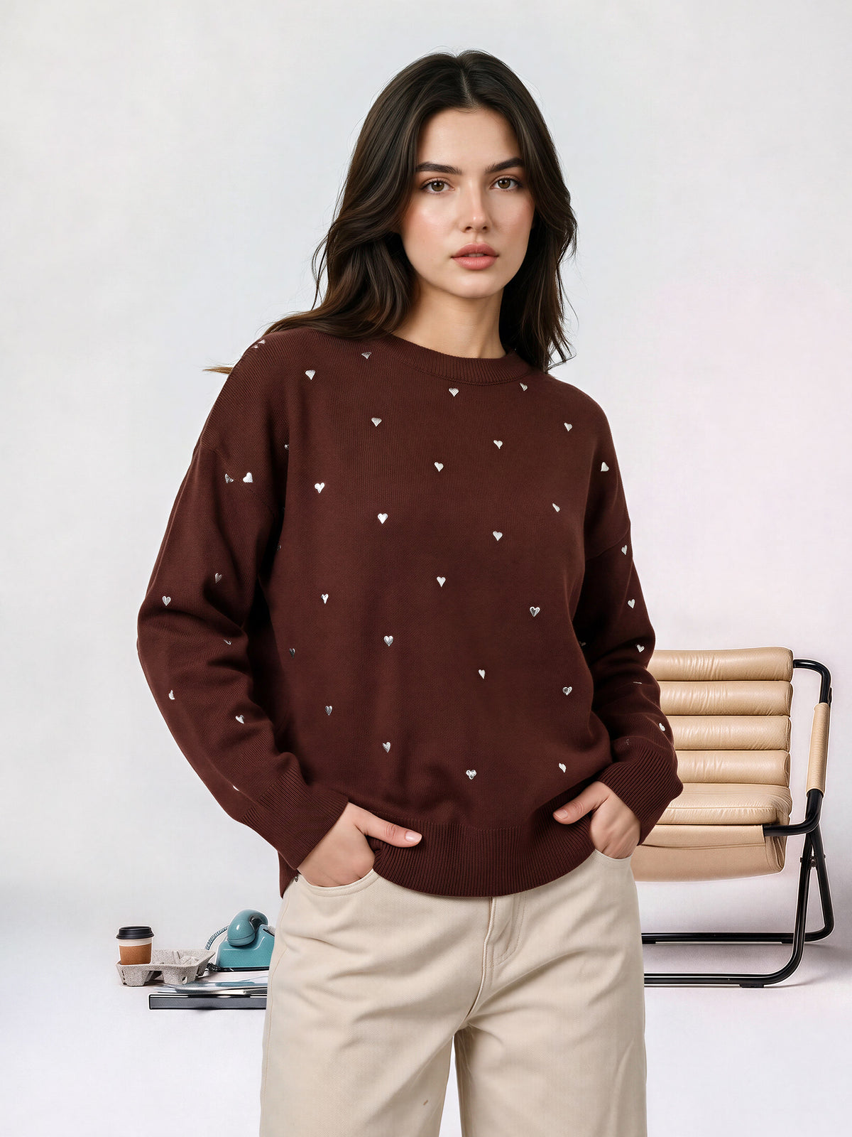 Heart Charm Sweater