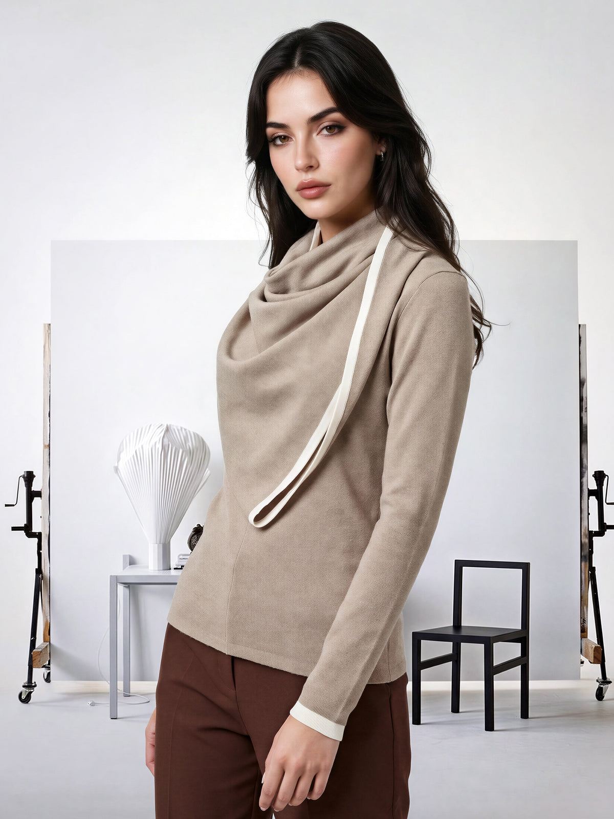 Woolen Sweater with Muffler