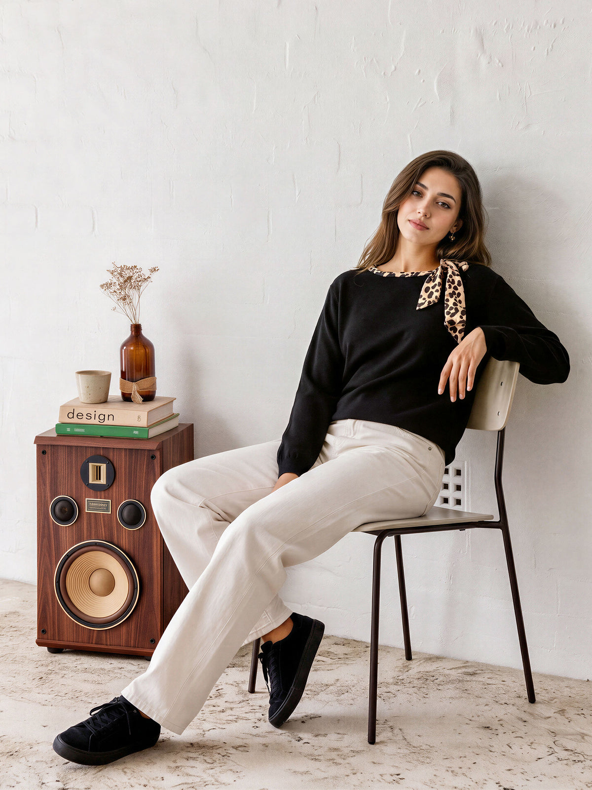 Tie Neck Sweater