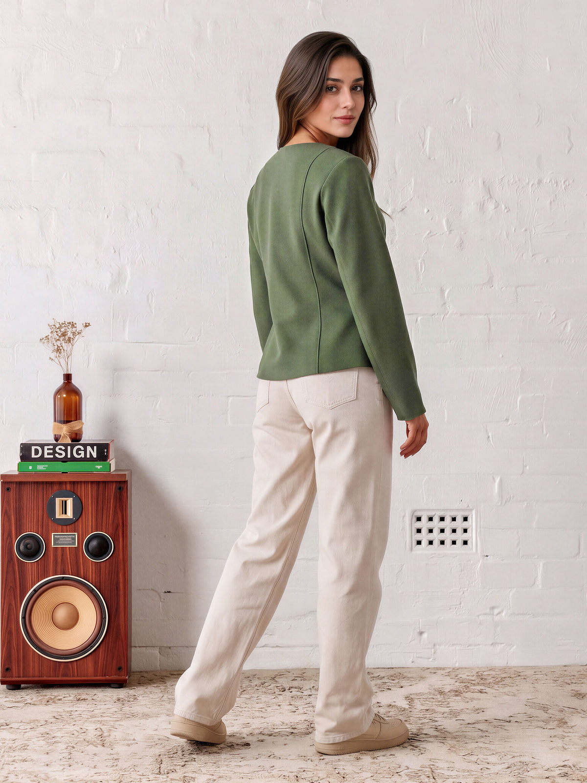 Fitted Button Cardigan