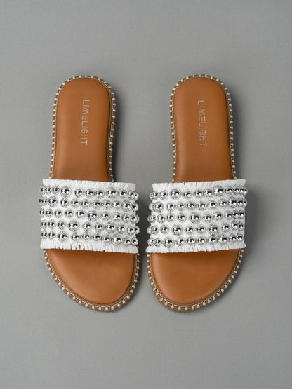 Stitched Beaded Slides