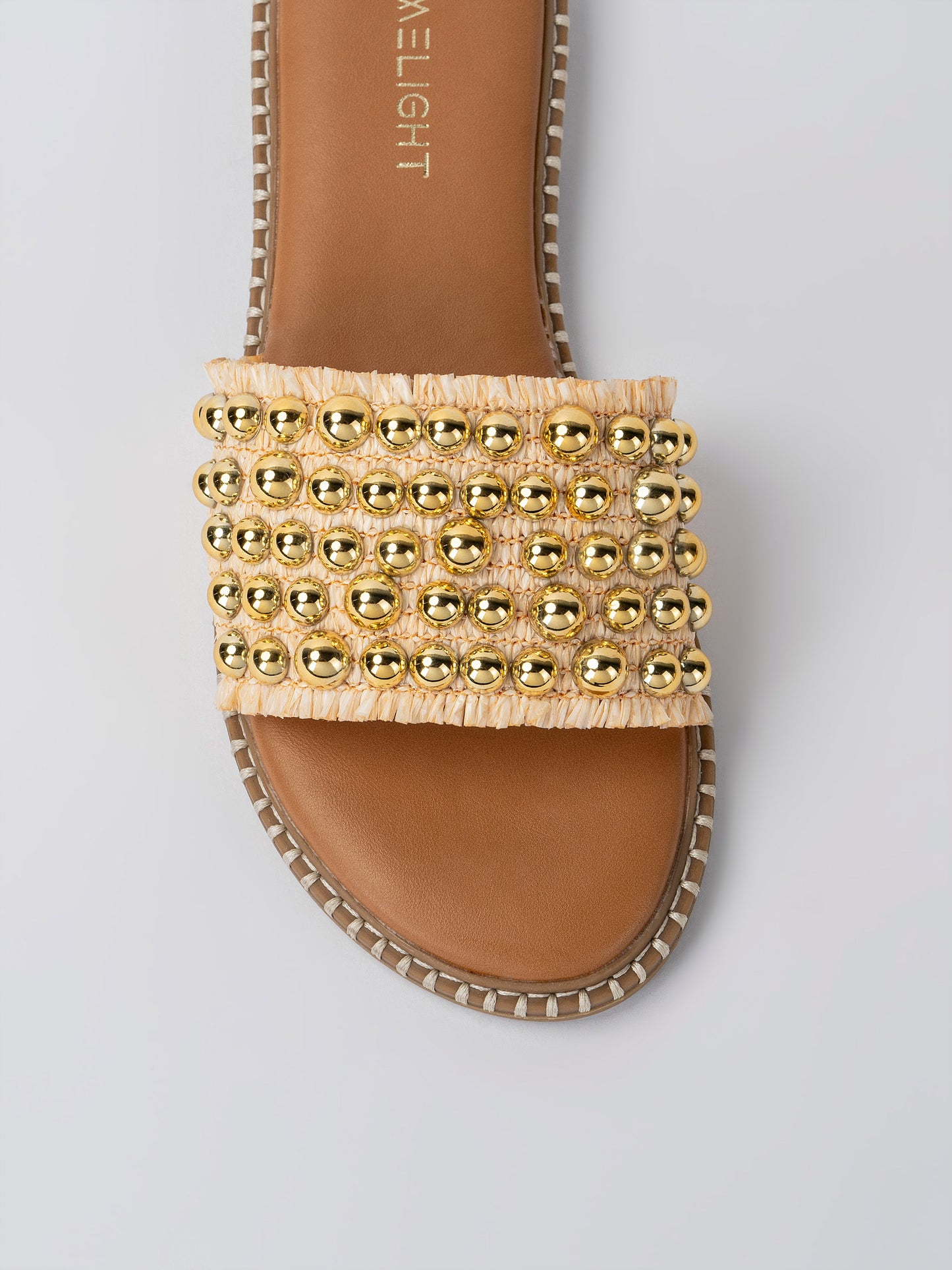 Stitched Beaded Slides