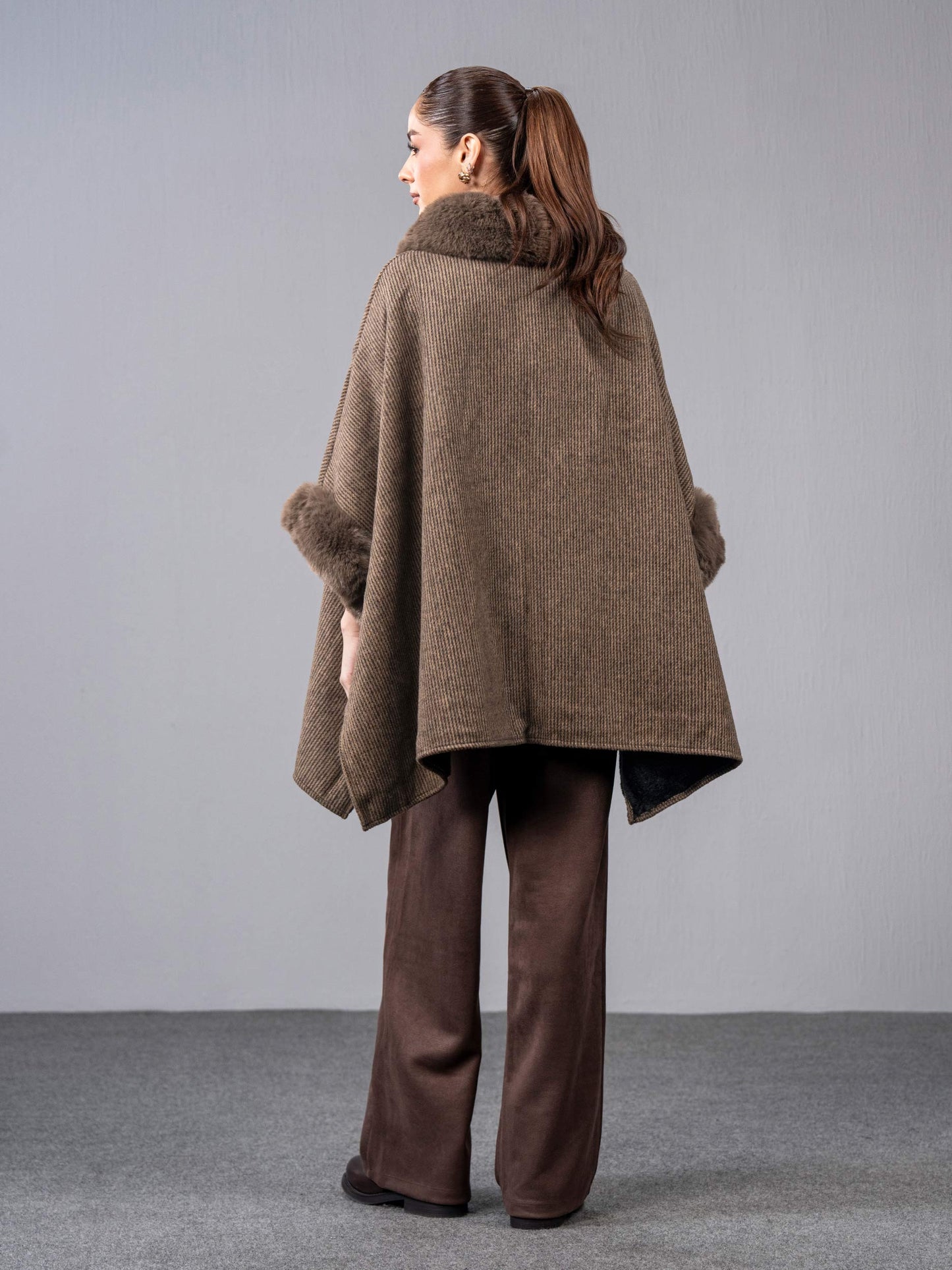 Woolen Fur Cape