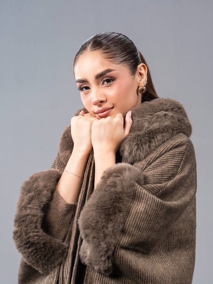 Woolen Fur Cape
