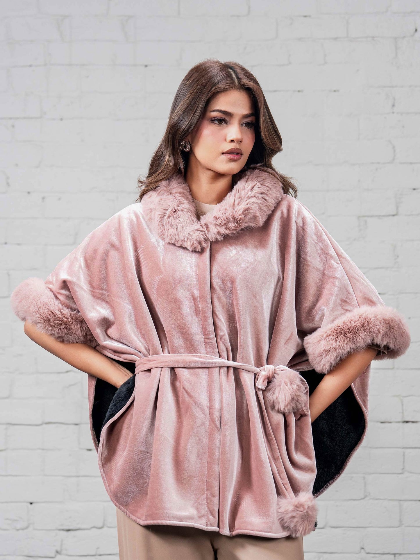 Velvet Fur Cape