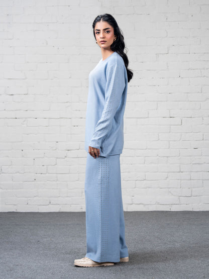 Knitted Co-ord Set- Embellished