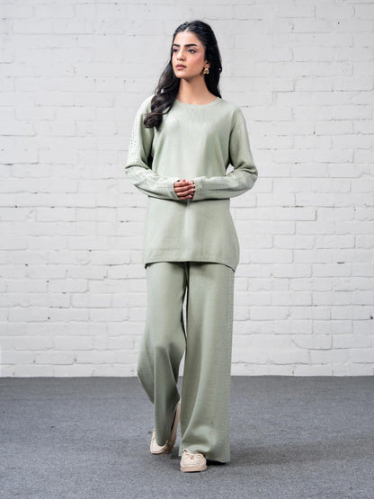 Knitted Co-ord Set- Embellished