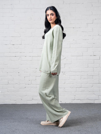 Knitted Co-ord Set- Embellished