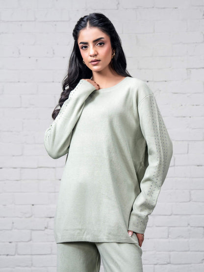 Knitted Co-ord Set- Embellished