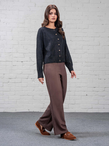 Woolen Cardigan- Embellished