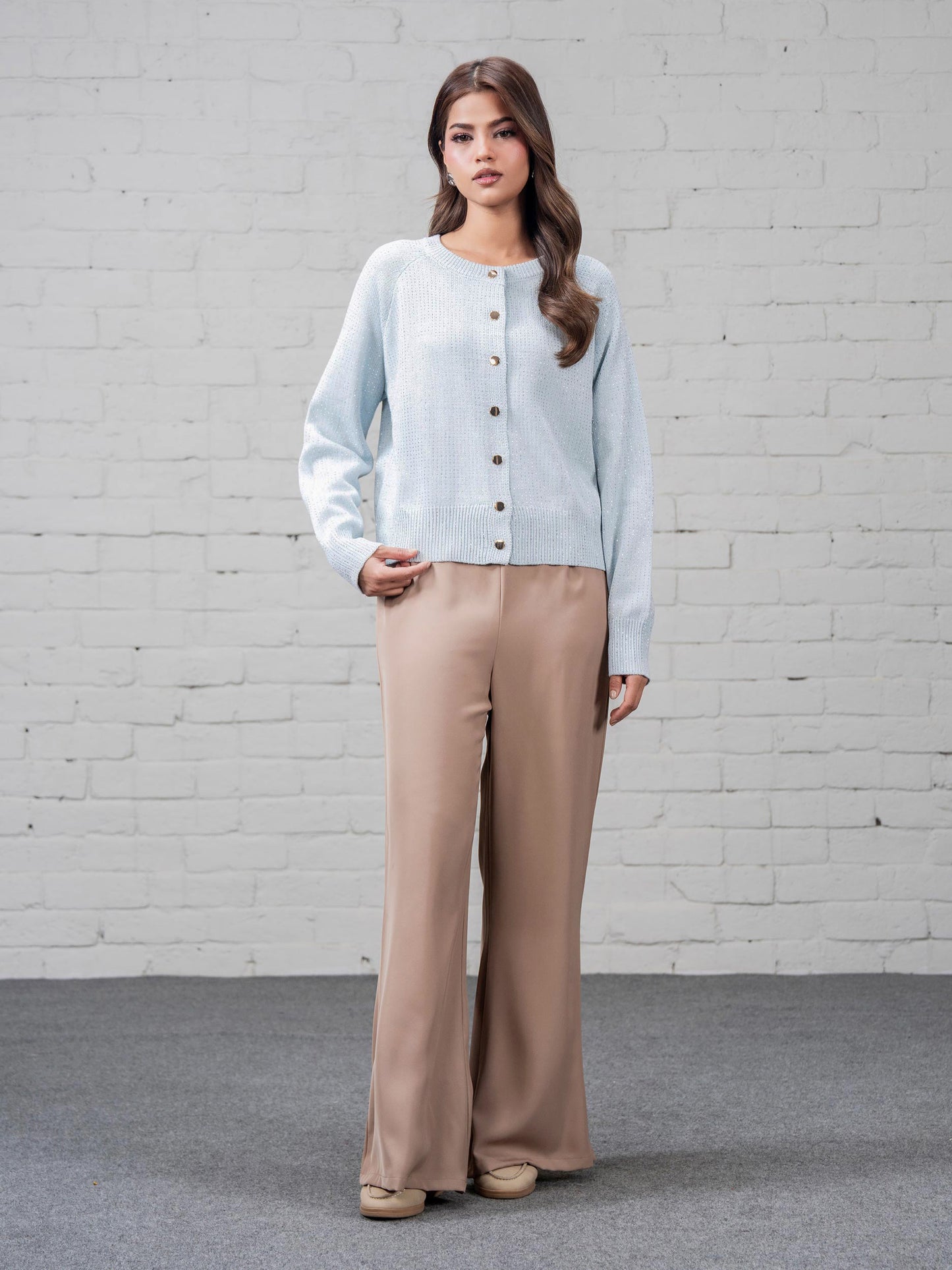 Woolen Cardigan- Embellished