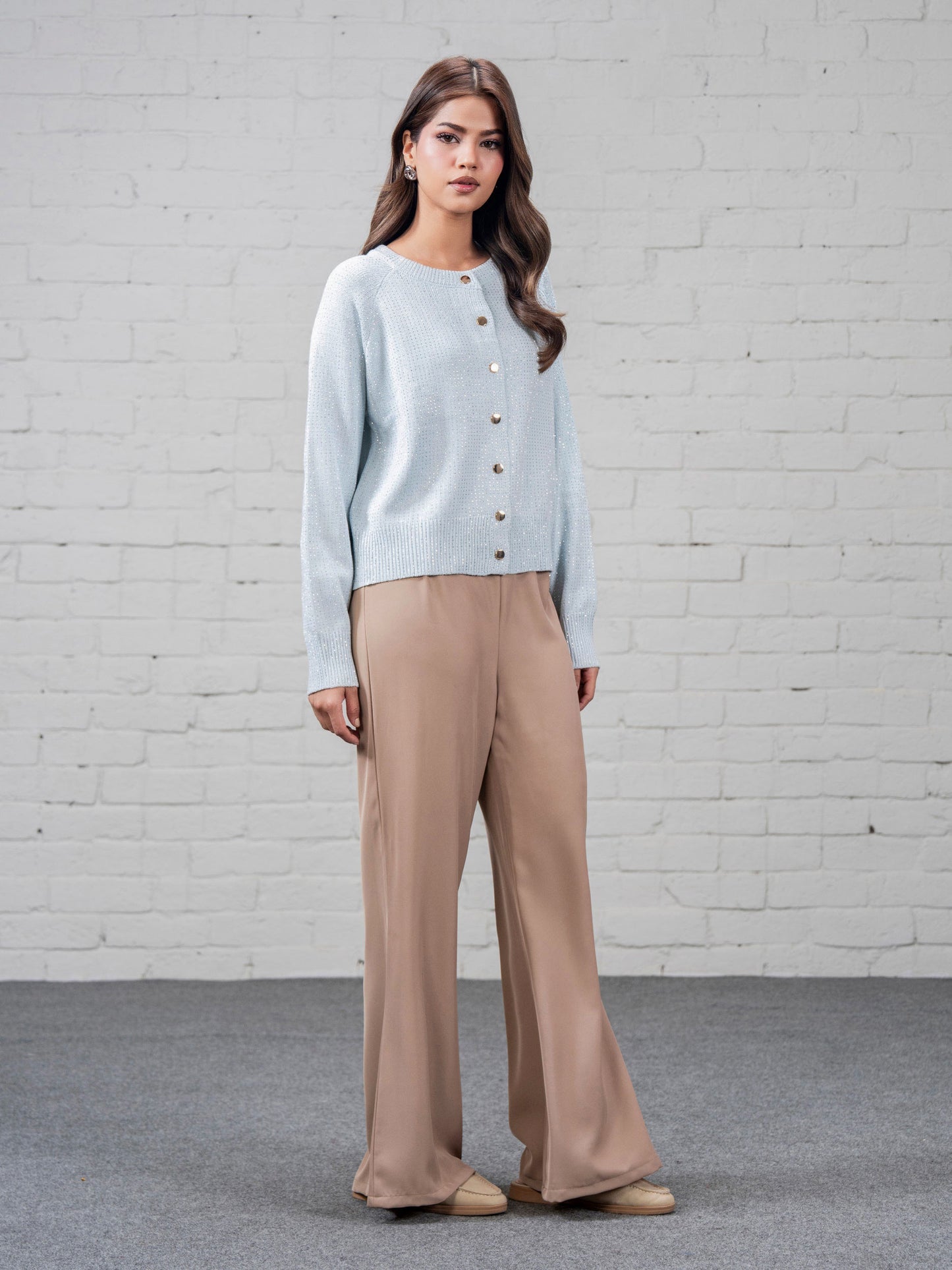 Woolen Cardigan- Embellished