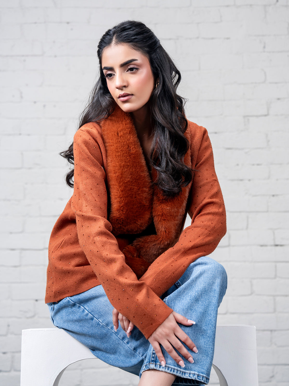 Fur Sweater – Limelightpk