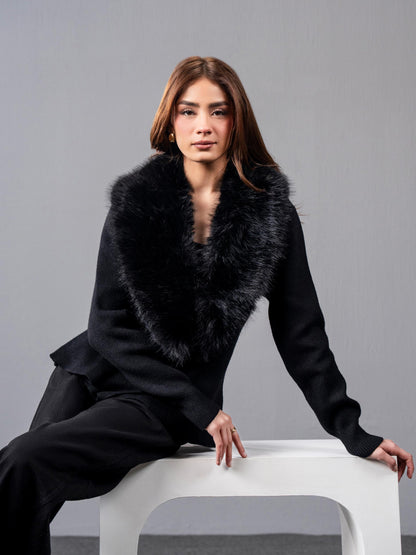 Faux-Fur Sweater