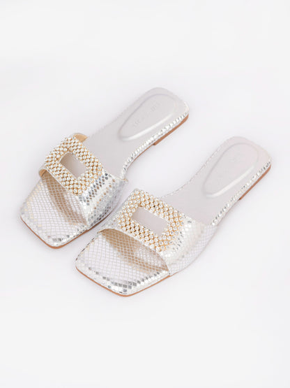 Snake Patterned Flats