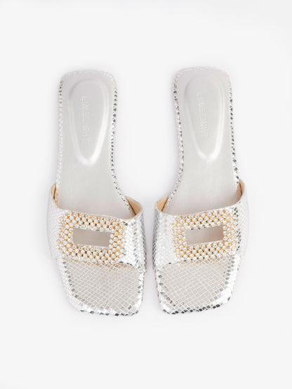 Snake Patterned Flats