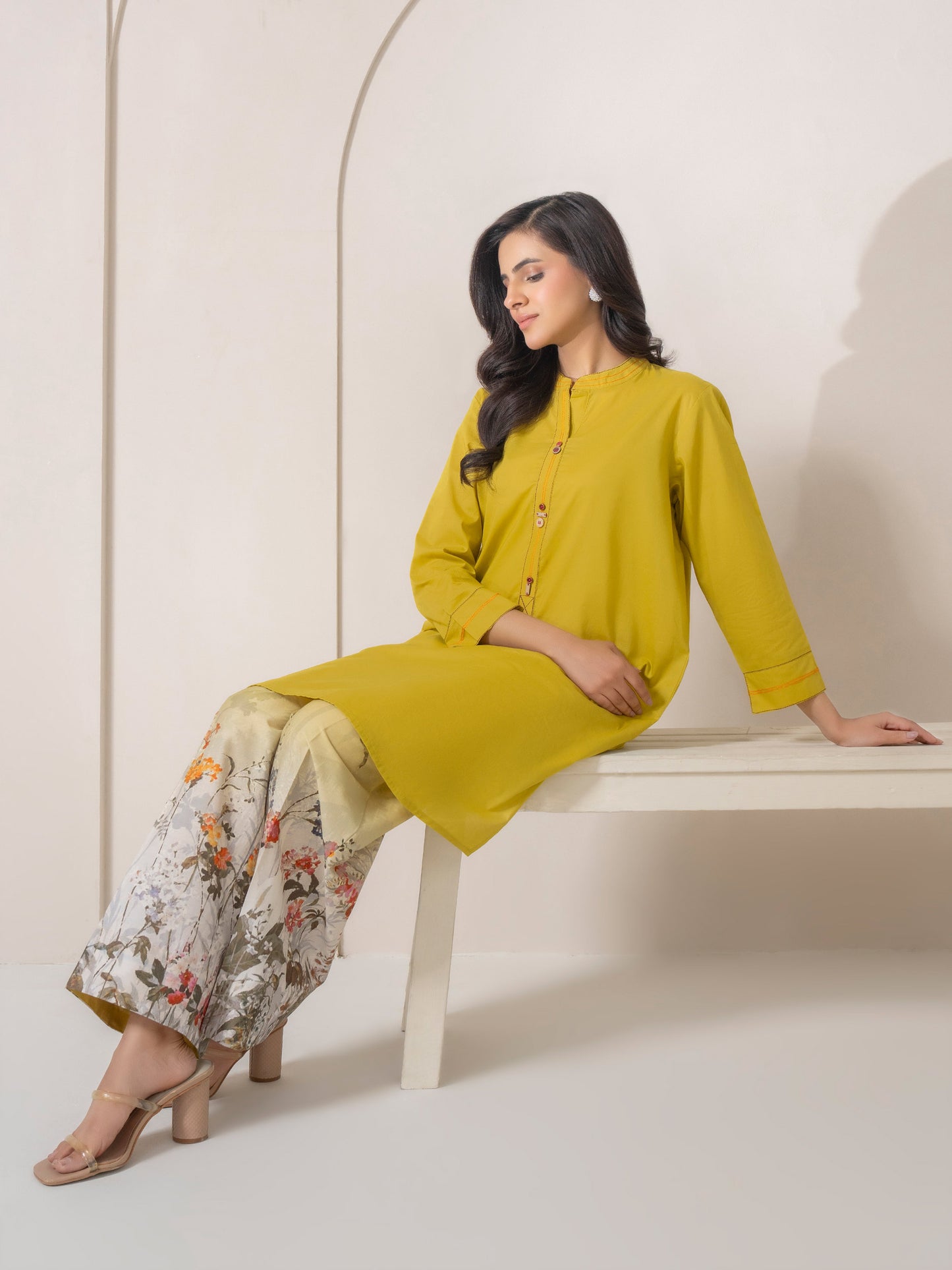 2 Piece Cambric Suit-Printed (Pret)