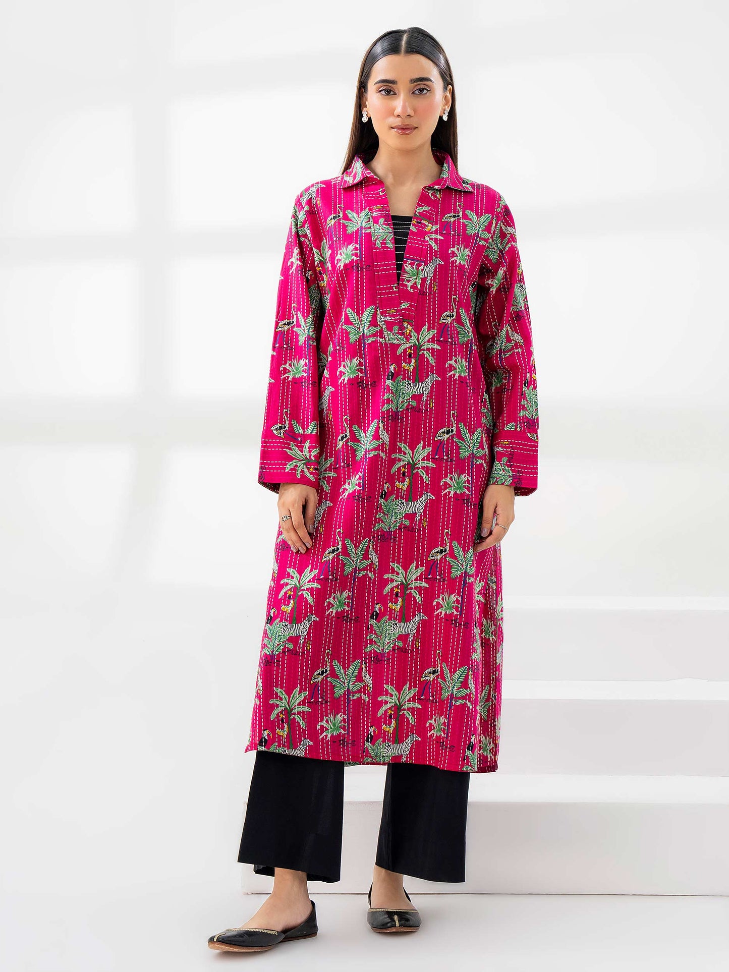 Khaddar Shirt-Printed (Pret)
