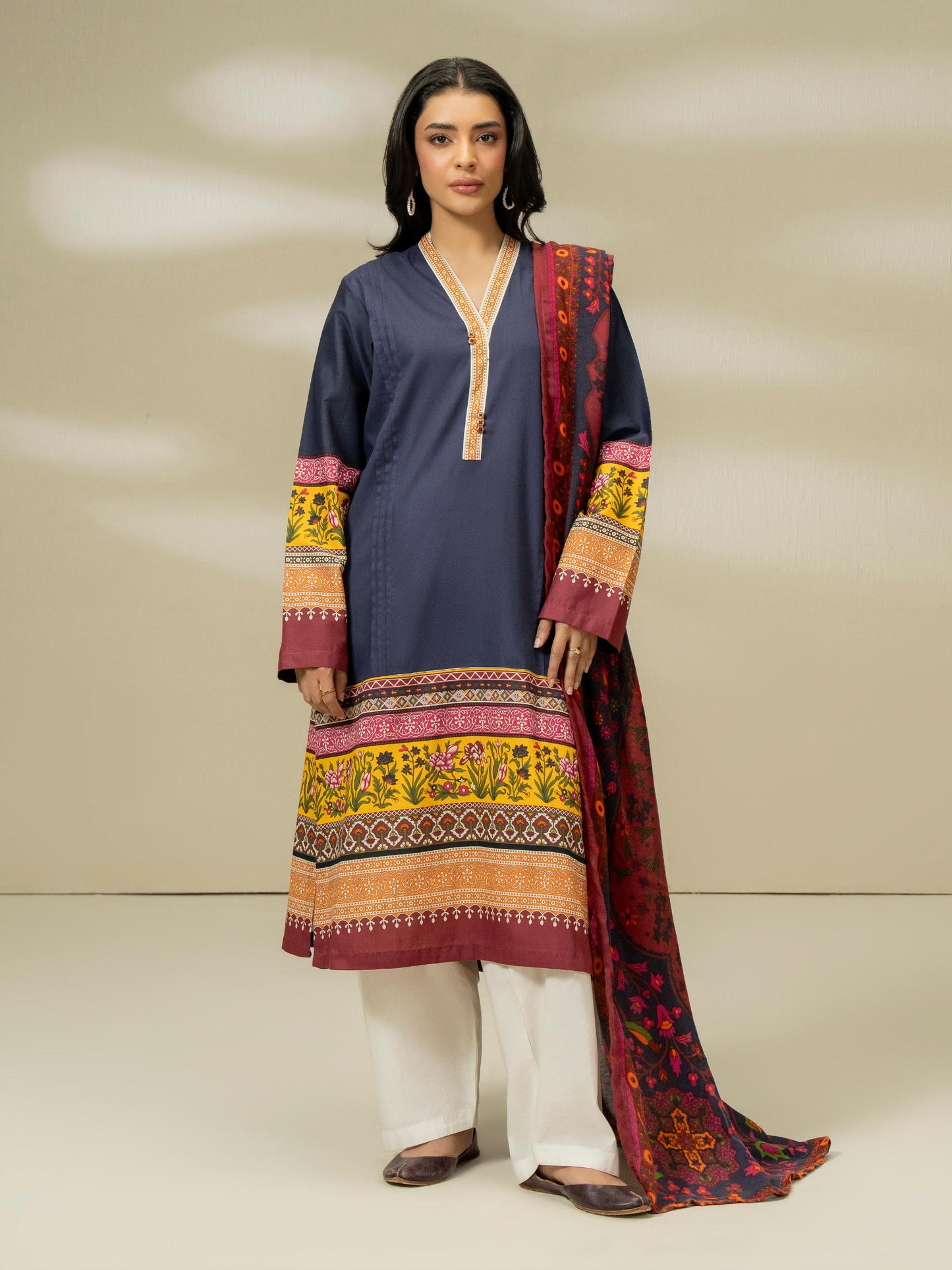 2 Piece Winter Cotton Suit-Printed (Pret)