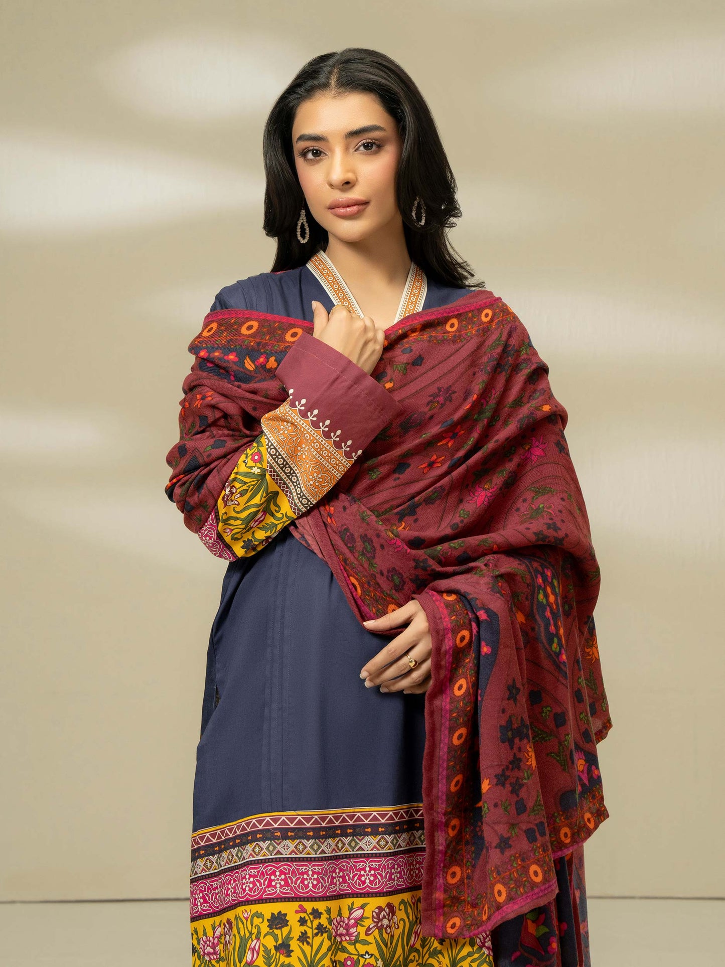 2 Piece Winter Cotton Suit-Printed (Pret)