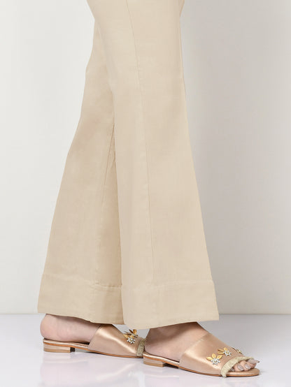 Unstitched Cambric Trouser - Light Beige