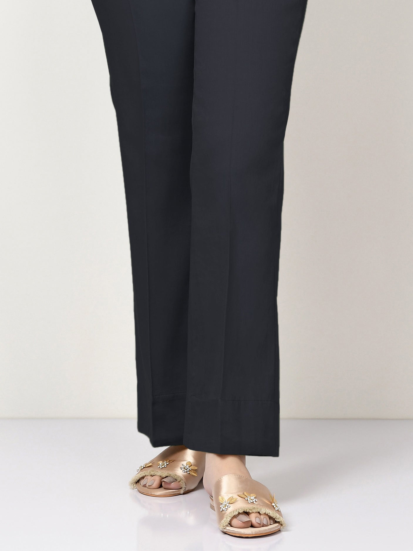 Cambric Trousers-Dyed (Unstitched)