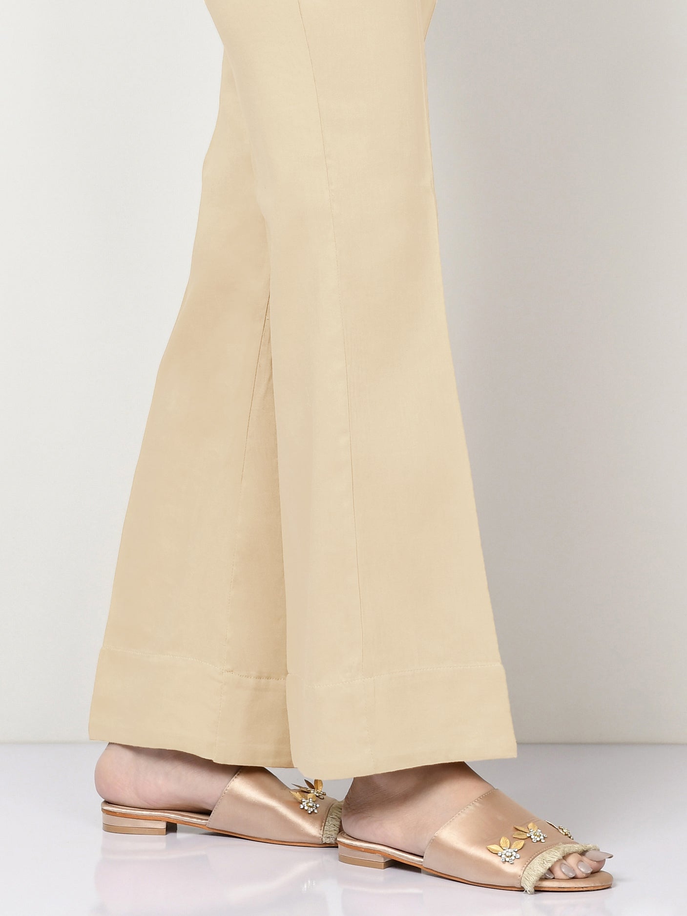 Cambric Trousers-Dyed (Unstitched)