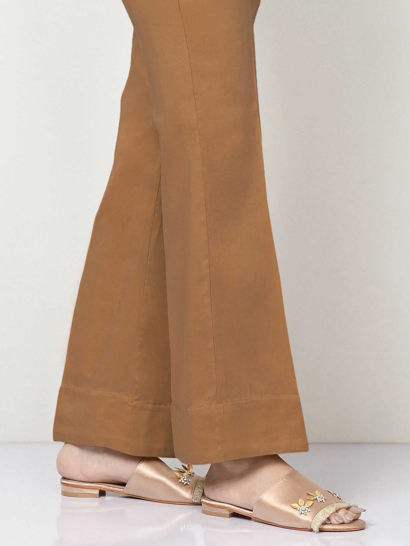 Cambric Trousers-Dyed (Unstitched)