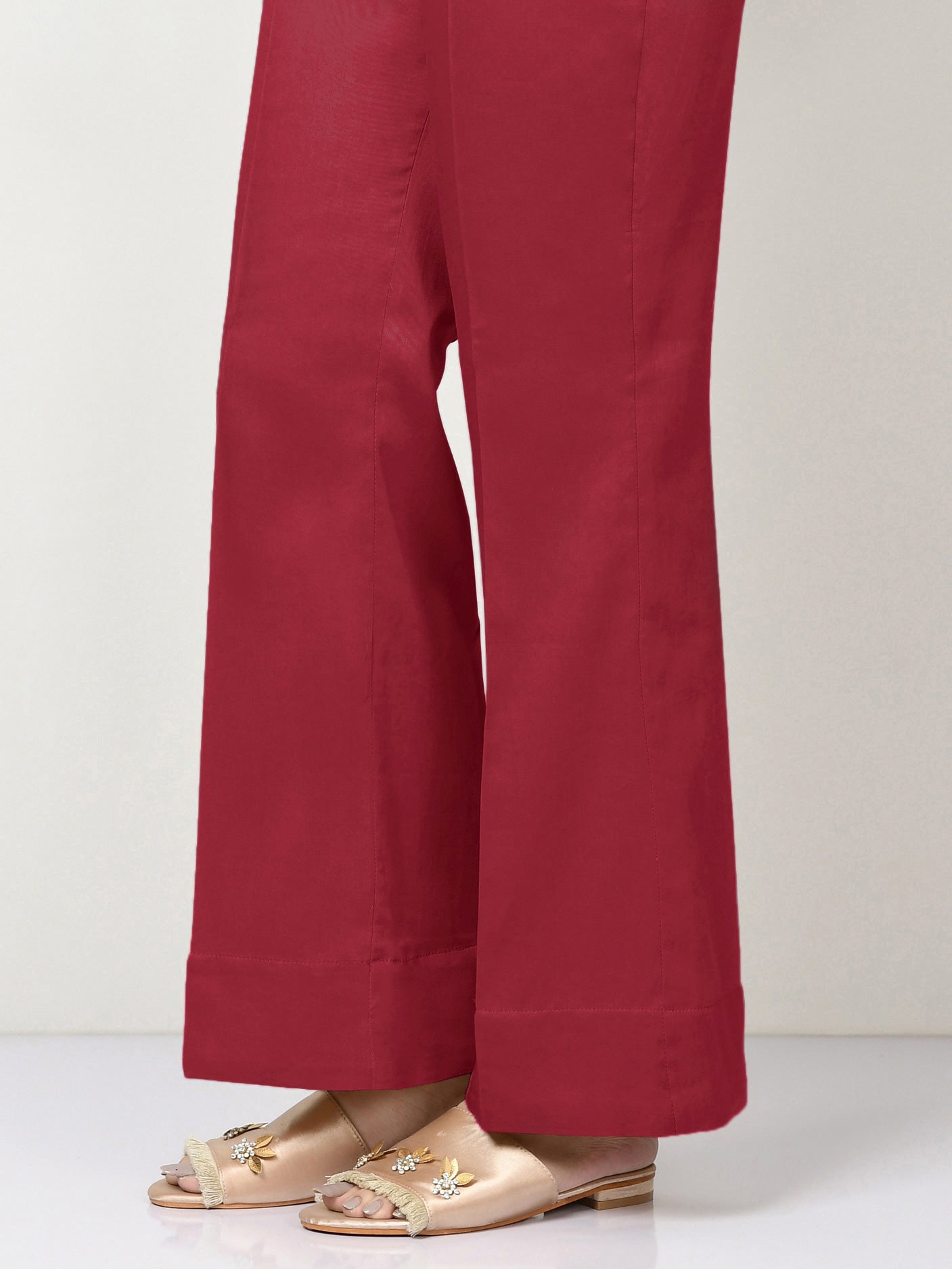 Cambric Trousers-Dyed (Unstitched)