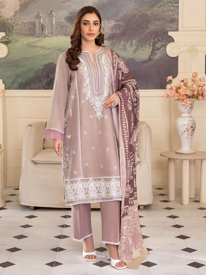 3 Piece Karandi Suit-Embroidered (Unstitched)