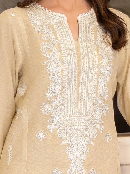 3 Piece Karandi Suit-Embroidered (Unstitched)