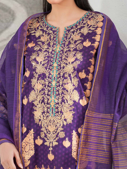 3 Piece Lawn Suit-Embroidered (Unstitched)